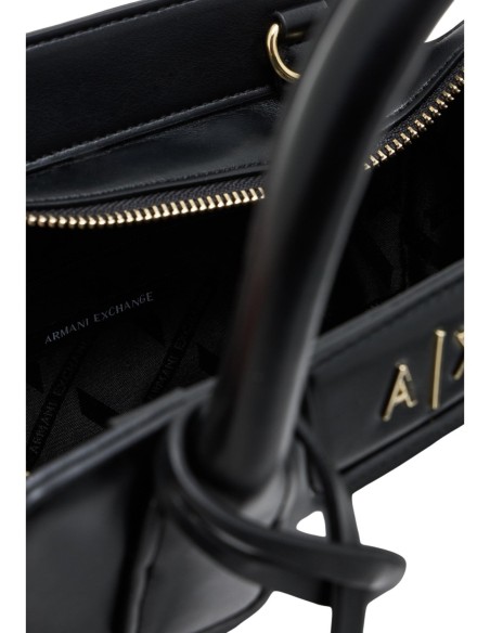 Sac noir compact femme Armani Exchange