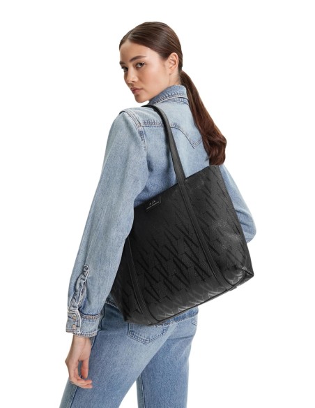 Sac Armani Exchange noir femme – Design asymétrique