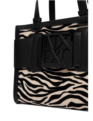 Sac Armani Exchange noir femme – Style texturé