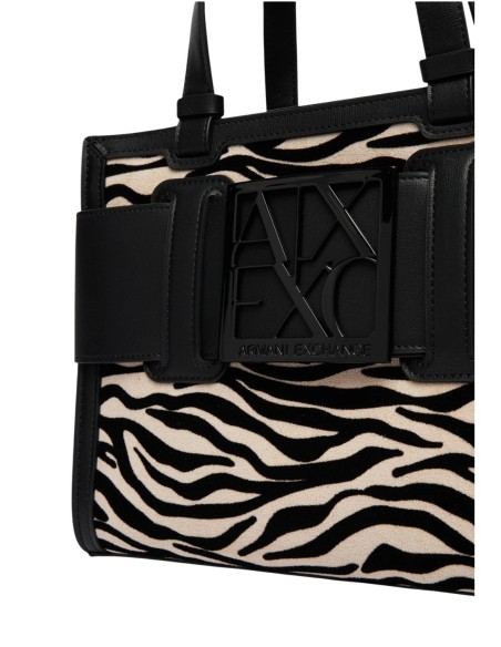 Sac Armani Exchange noir femme – Style texturé