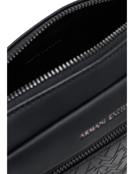 Sac compact Armani Exchange noir homme – Style fonctionnel