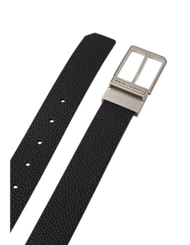 Ceinture cuir Armani Exchange noir homme – Finition soignée