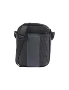 Sac bandoulière noir homme Armani Exchange moleskine