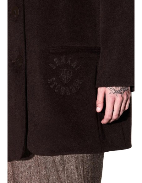 Veste marron femme Armani Exchange laine