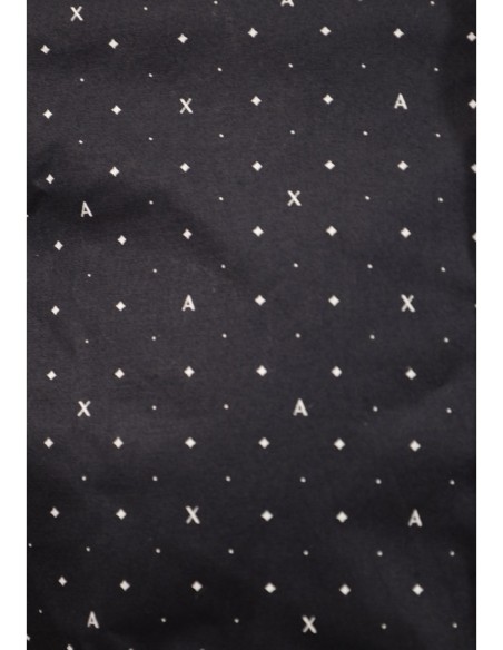 Chemise géométrique Armani Exchange bleu homme – Élégance moderne