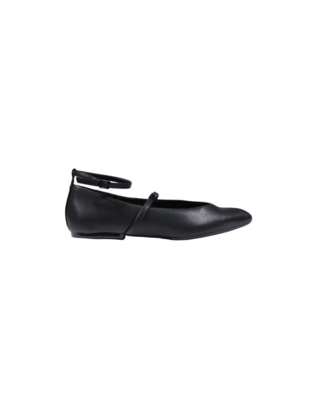 Sandales basses noires femme Armani Exchange cuir