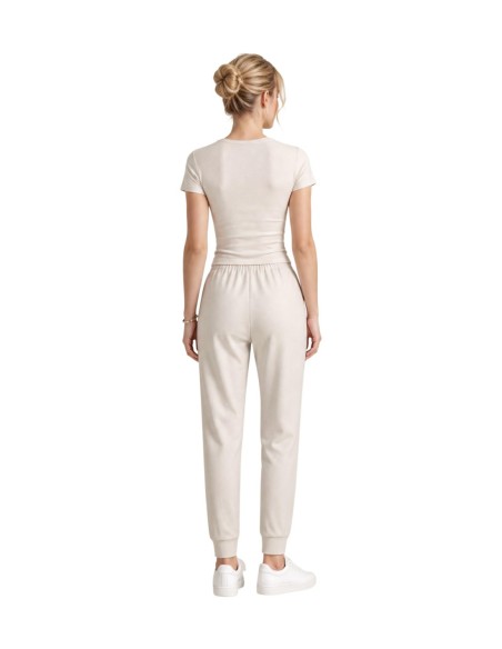 T-shirt Armani Exchange beige femme – Style épuré