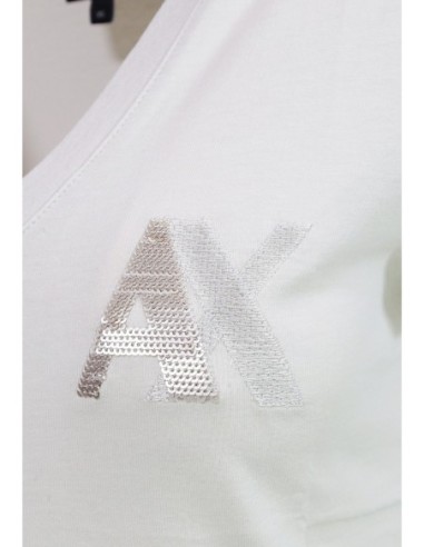 T-shirt Armani Exchange beige femme – Style épuré