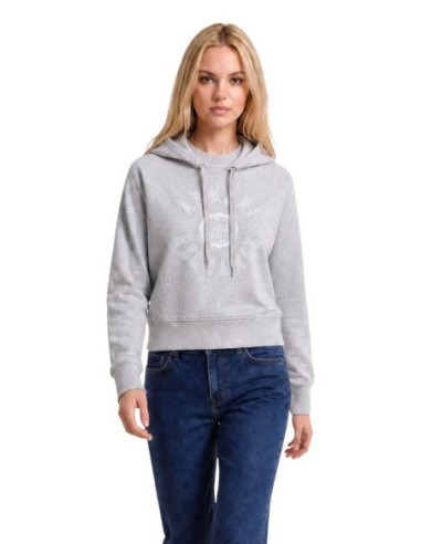 Sweat gris femme Armani Exchange capuche