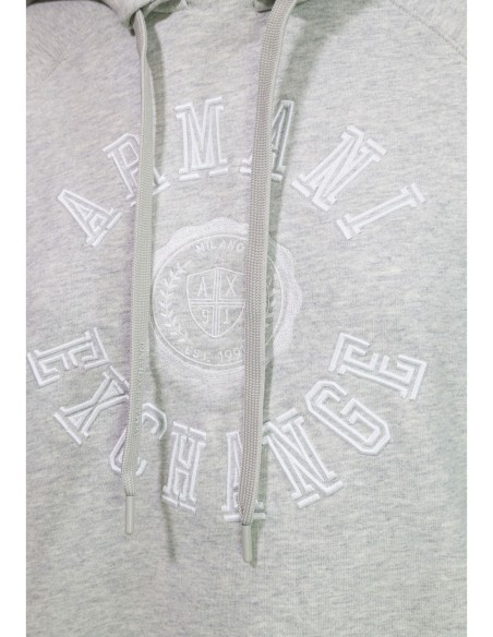 Sweat gris femme Armani Exchange capuche