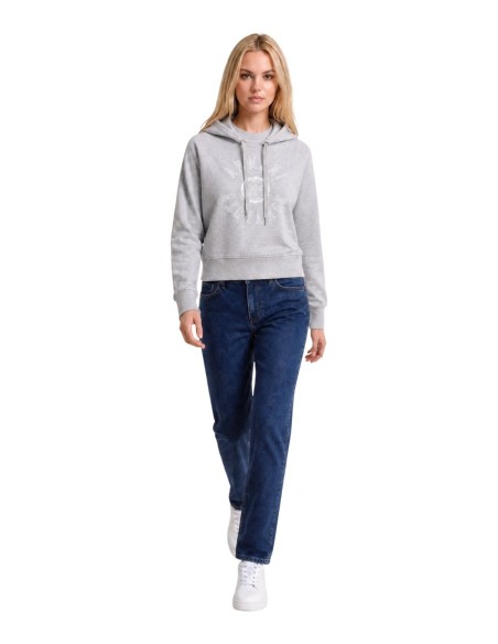 Sweat gris femme Armani Exchange capuche