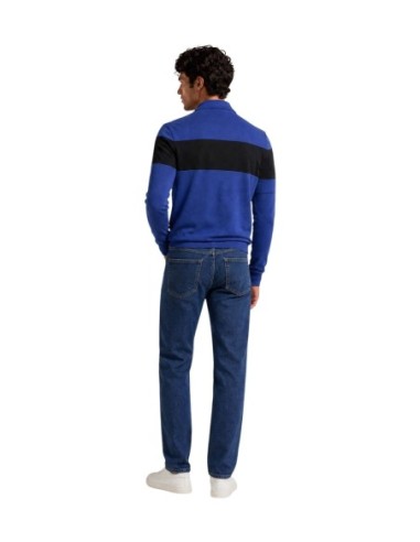 Pull col montant Armani Exchange bleu homme – Style contemporain