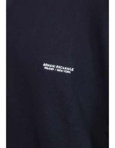 Pull coton Armani Exchange bleu homme – Style essentiel
