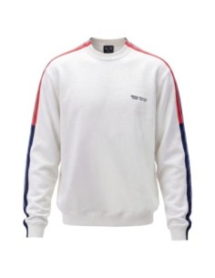 Pull coton Armani Exchange blanc homme – Style essentiel