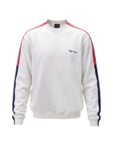Pull coton Armani Exchange blanc homme – Style essentiel