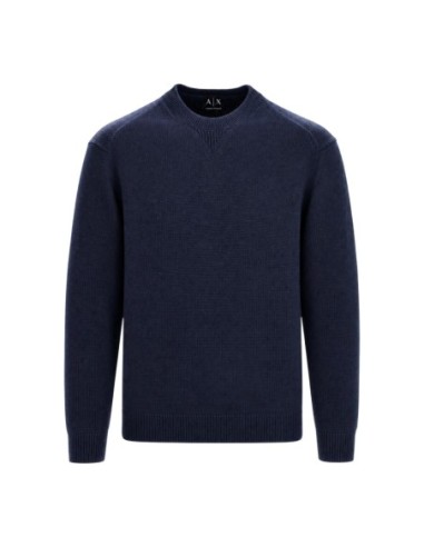 Pull chaud Armani Exchange bleu homme – Confort hivernal