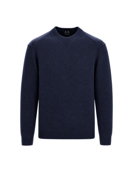 Pull chaud Armani Exchange bleu homme – Confort hivernal