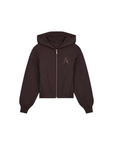 Sweat marron femme Armani Exchange zippé