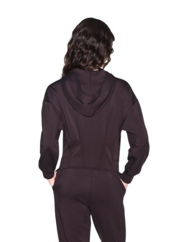 Sweat marron femme Armani Exchange zippé