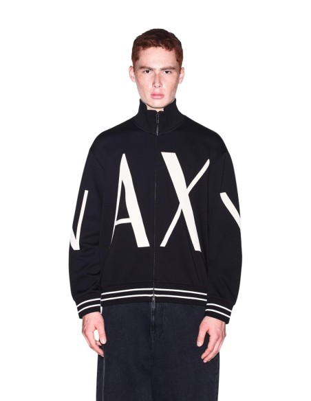 Sweat zippé Armani Exchange noir homme – Style moderne