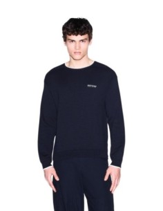 Pull léger Armani Exchange bleu homme – Style essentiel