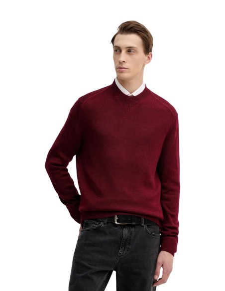 Pull chaud Armani Exchange bordeaux homme – Style chaleureux