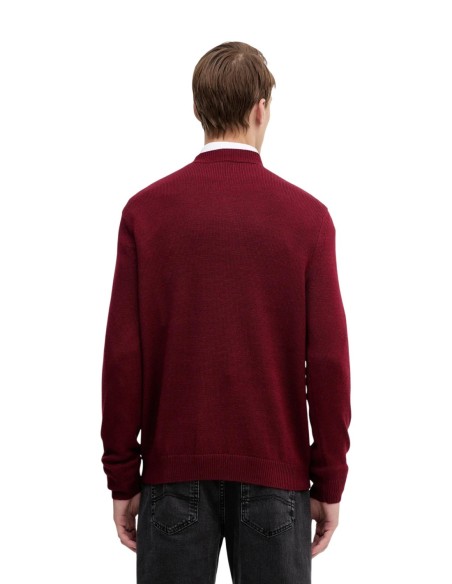 Pull chaud Armani Exchange bordeaux homme – Style chaleureux