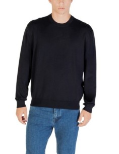 Pull viscose Armani Exchange bleu homme – Élégance moderne