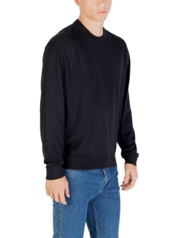 Pull viscose Armani Exchange bleu homme – Élégance moderne