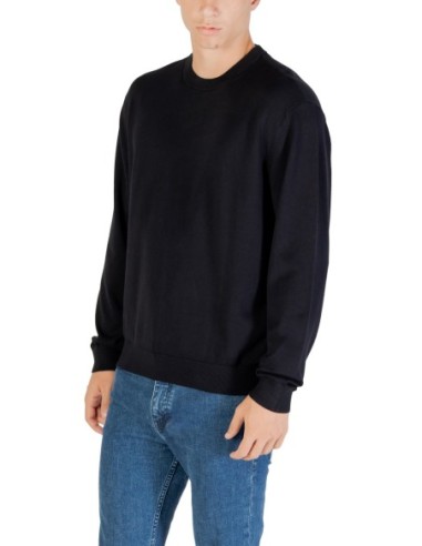 Pull viscose Armani Exchange bleu homme – Élégance moderne