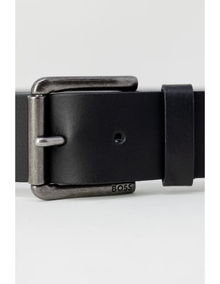 Ceinture cuir Boss noir homme – Finition premium