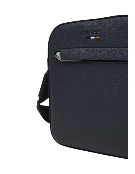 Sac bandoulière bleu homme Boss RAY_NS ZIP