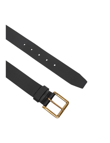 Ceinture cuir Boss gris homme – Style contemporain