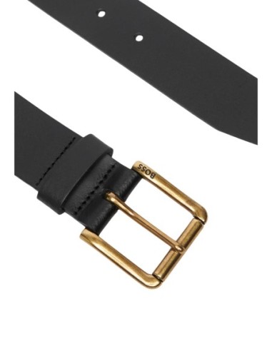 Ceinture cuir Boss gris homme – Style contemporain