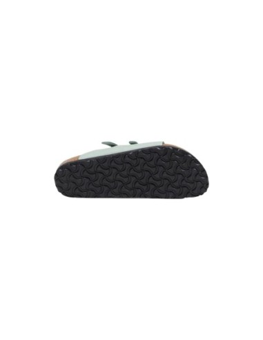 Mules vertes femme Birkenstock cuir boucle