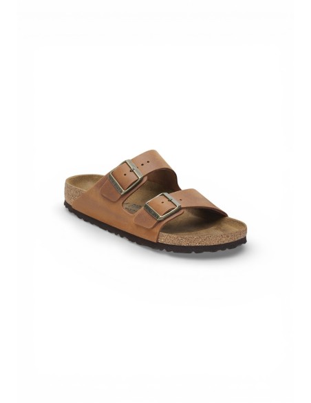 Mules marron homme Birkenstock cuir