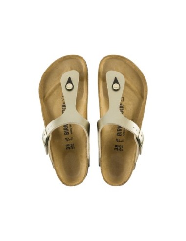 Mules dorées femme Birkenstock été