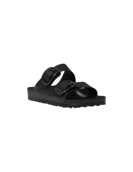 Mules noires femme Birkenstock semelle caoutchouc