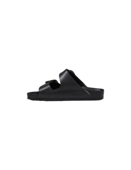Mules noires femme Birkenstock semelle caoutchouc