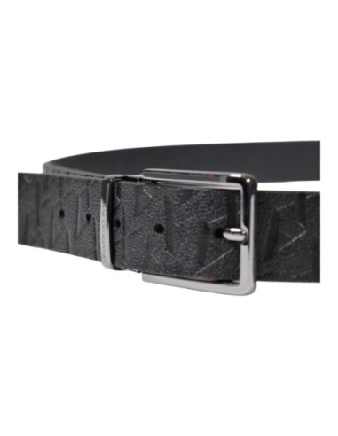Ceinture clip Armani Exchange noir homme – Style urbain