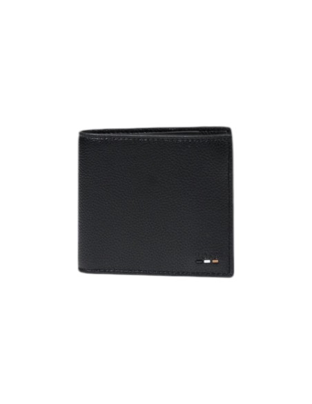 Portefeuille noir homme Boss compact