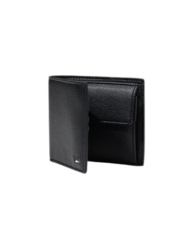 Portefeuille noir homme Boss compact