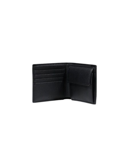 Portefeuille noir homme Boss compact