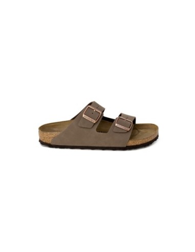Sandales marron femme Birkenstock boucle cuir