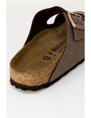 Sandales marron femme Birkenstock boucle cuir
