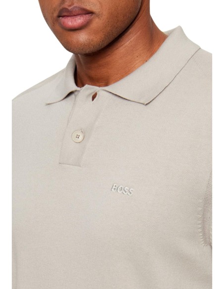 Pull polo Boss beige homme – Style casual chic
