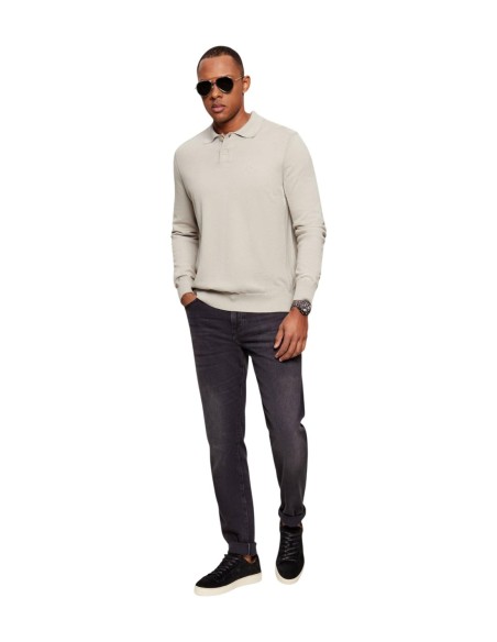 Pull polo Boss beige homme – Style casual chic