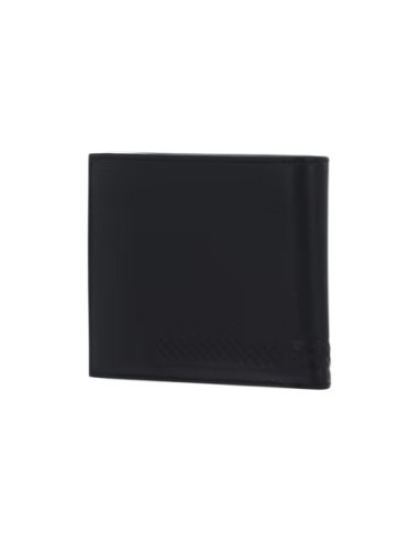 Portefeuille noir cuir homme Boss MONOGRAM