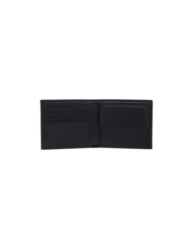 Portefeuille noir cuir homme Boss MONOGRAM