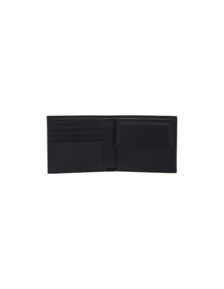 Portefeuille noir cuir homme Boss MONOGRAM